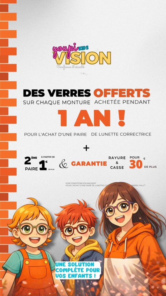 offre de lunettes enfant Youpi Vision Kids Igoville Serqueux